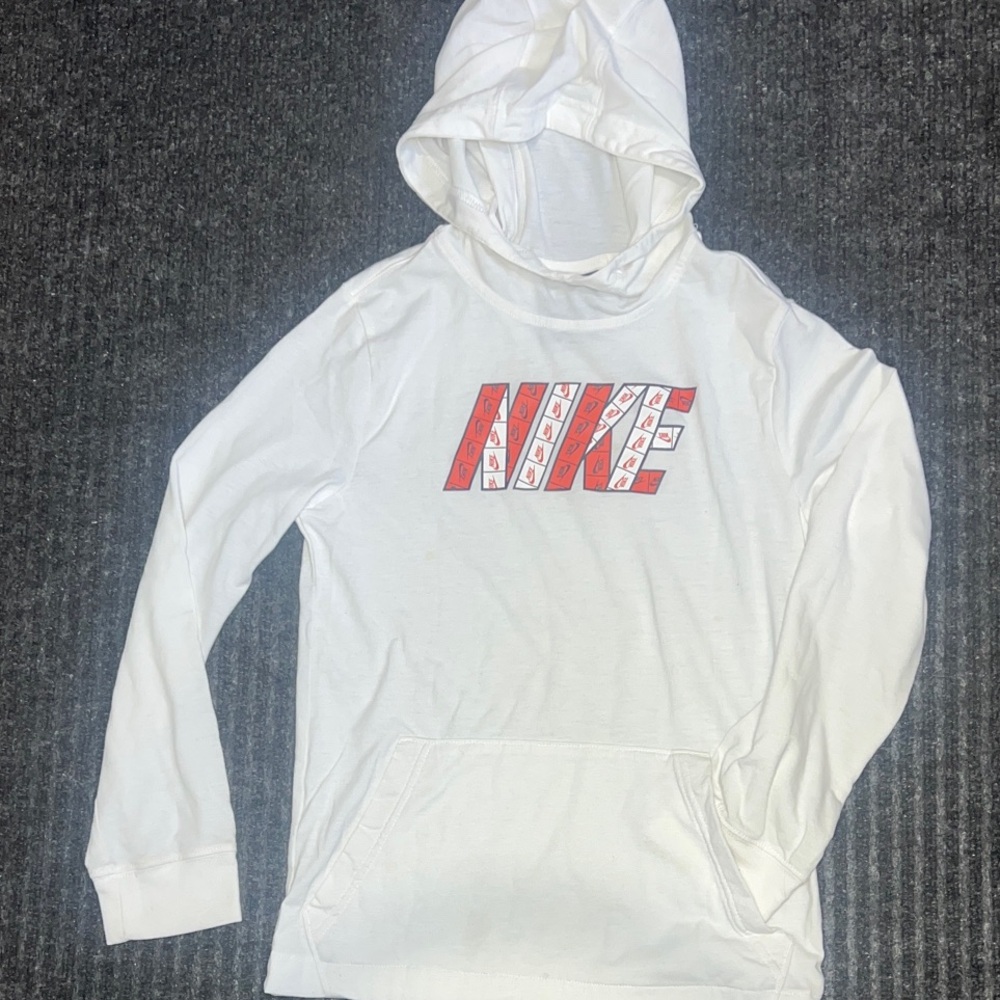 Nike kids Hoodie with orange graphics size S